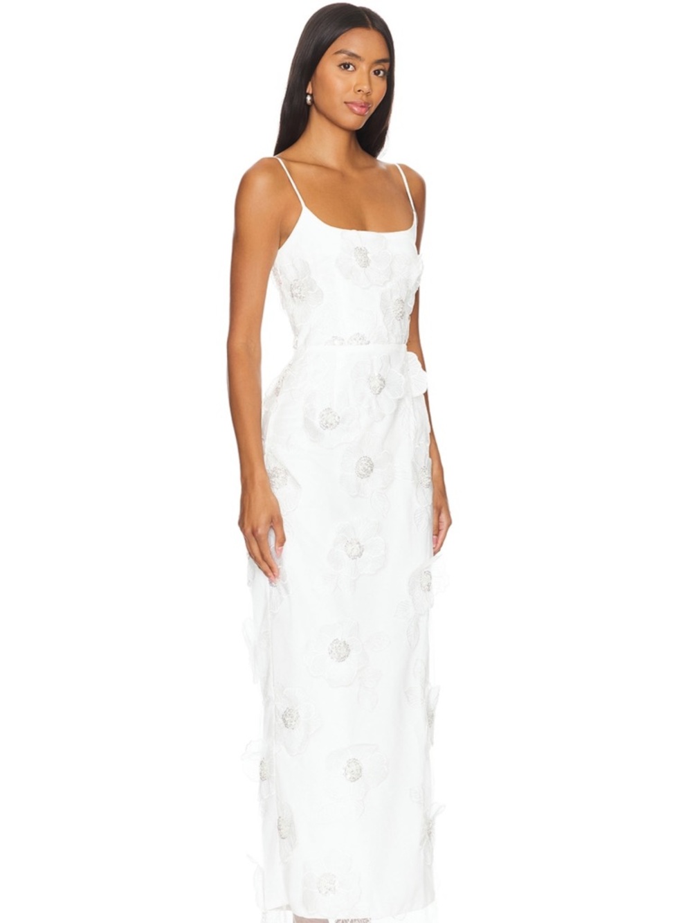 Elliatt Dehlia Midi dress XS floral appliqué